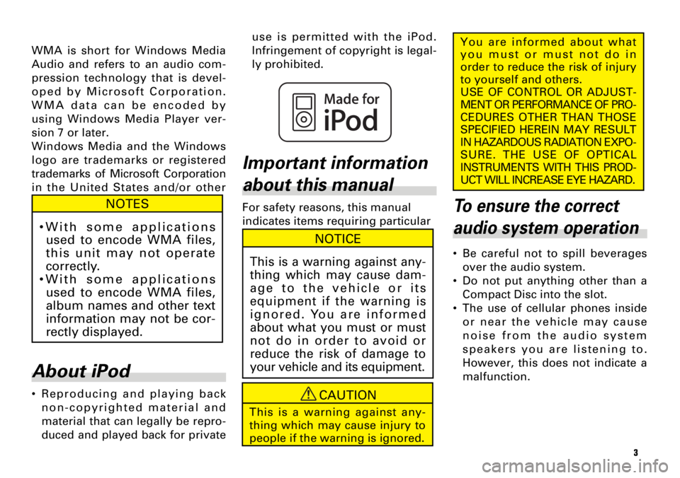 TOYOTA tC 2008  Accessories, Audio & Navigation (in English) WMA is short for Windows Media
Audio and refers to an audio com-
pression technology that is devel-
oped by Microsoft Corporation.
WMA data can be encoded by
using Windows Media Player ver-
sion 7 or 