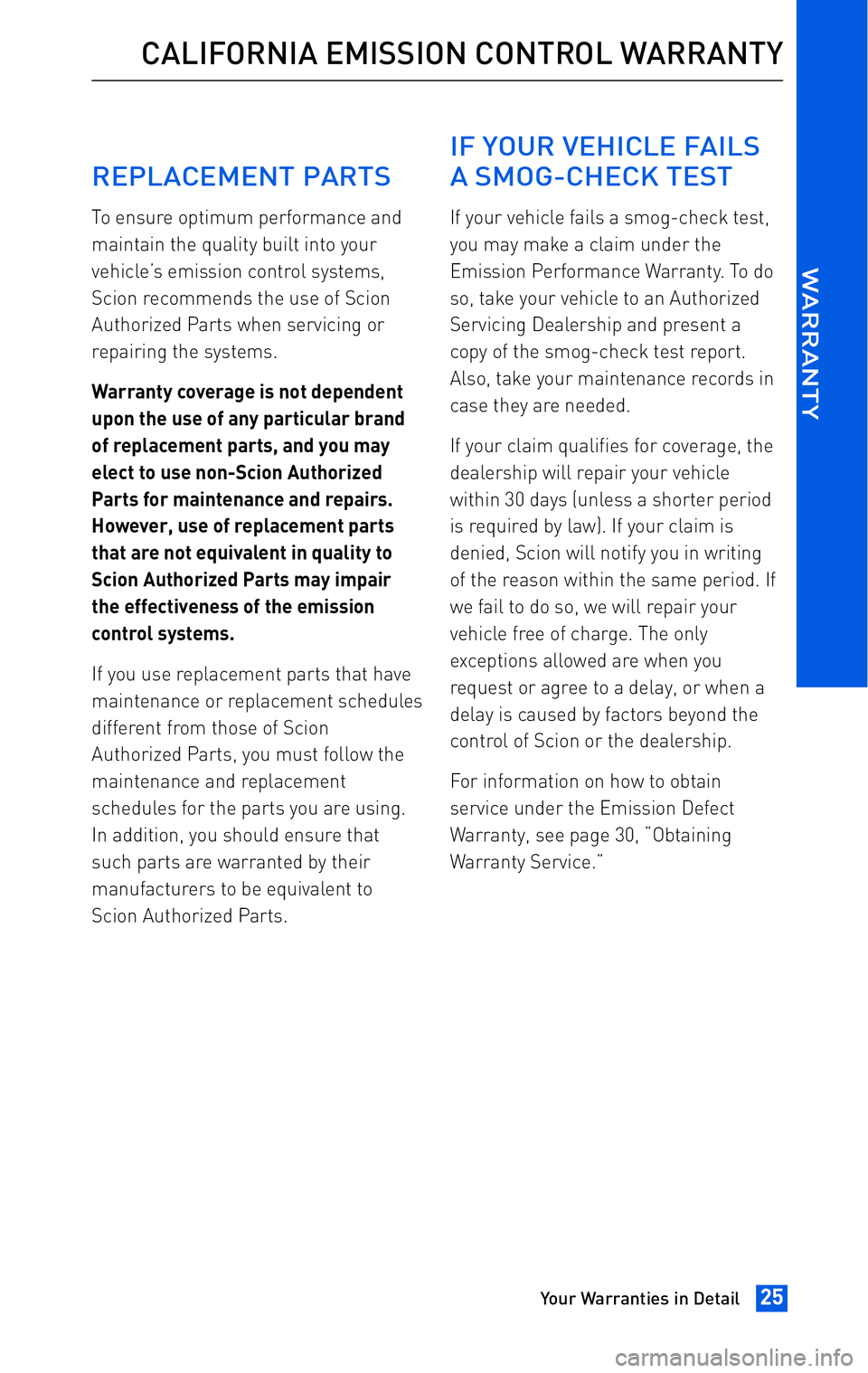 TOYOTA tC 2010 Warranties & Maintenance Guides (in English) TOYOTA tC 2010 Warranties & Maintenance Guides (in English)