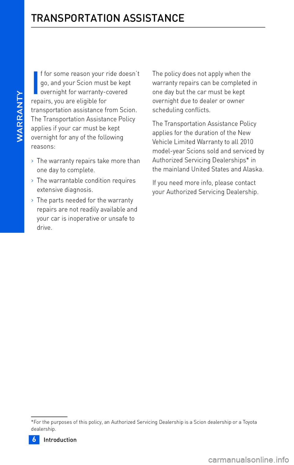 TOYOTA tC 2010 Warranties & Maintenance Guides (in English) TOYOTA tC 2010 Warranties & Maintenance Guides (in English)