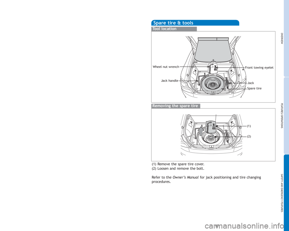 TOYOTA tC 2011   (in English) User Guide !A word about safe vehicle operations This Quick Reference Guideis a summary of basic vehicle
operations. It contains brief descriptions of fundamental
operations so you can locate and use the vehicle