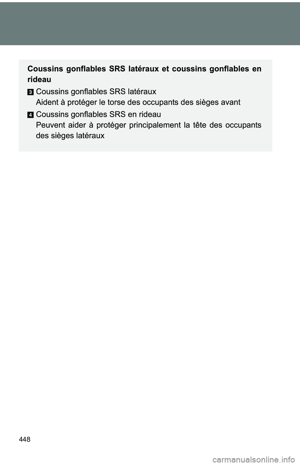 TOYOTA tC 2011  Owners Manual (in English) 448 