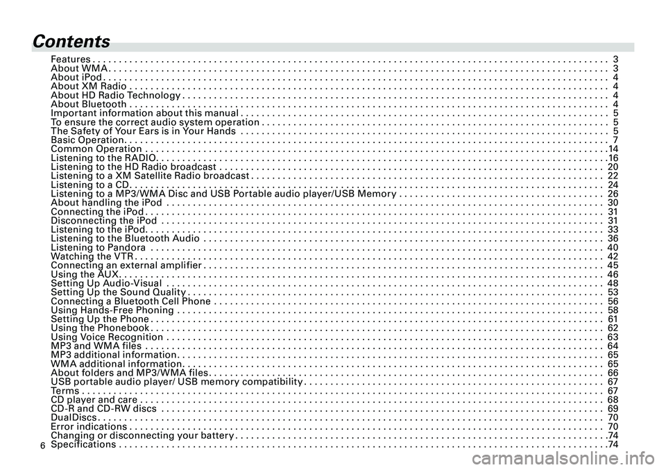 TOYOTA tC 2012 Accessories, Audio & Navigation (in English)
6
<CRB3643-A/S>6
Contents
Features. . . . . . . . . . . . . . . . . . . . . . . . . . . . . . . . . . . . . . . . . . . . . . . . . . . . . . . . . . . . . . . . . . . . . . . . . . . . . . . . . . TOYOTA tC 2012 Accessories, Audio & Navigation (in English)
6
<CRB3643-A/S>6
Contents
Features. . . . . . . . . . . . . . . . . . . . . . . . . . . . . . . . . . . . . . . . . . . . . . . . . . . . . . . . . . . . . . . . . . . . . . . . . . . . . . . . . .