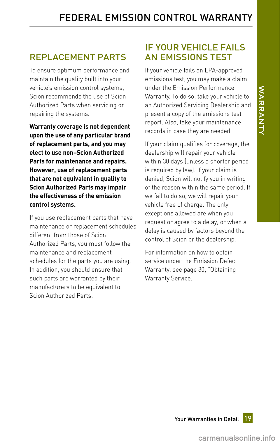 TOYOTA xB 2010 Warranties & Maintenance Guides (in English) TOYOTA xB 2010 Warranties & Maintenance Guides (in English)