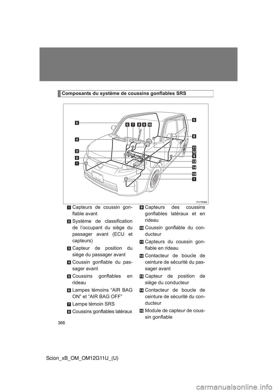 TOYOTA xB 2012  Owners Manual (in English) 366
Scion_xB_OM_OM12G11U_(U) 