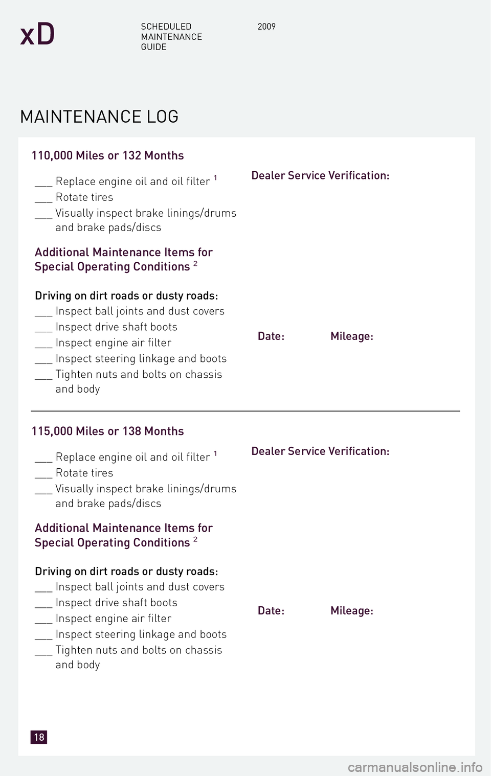 TOYOTA xD 2009 Warranties & Maintenance Guides (in English) TOYOTA xD 2009 Warranties & Maintenance Guides (in English)