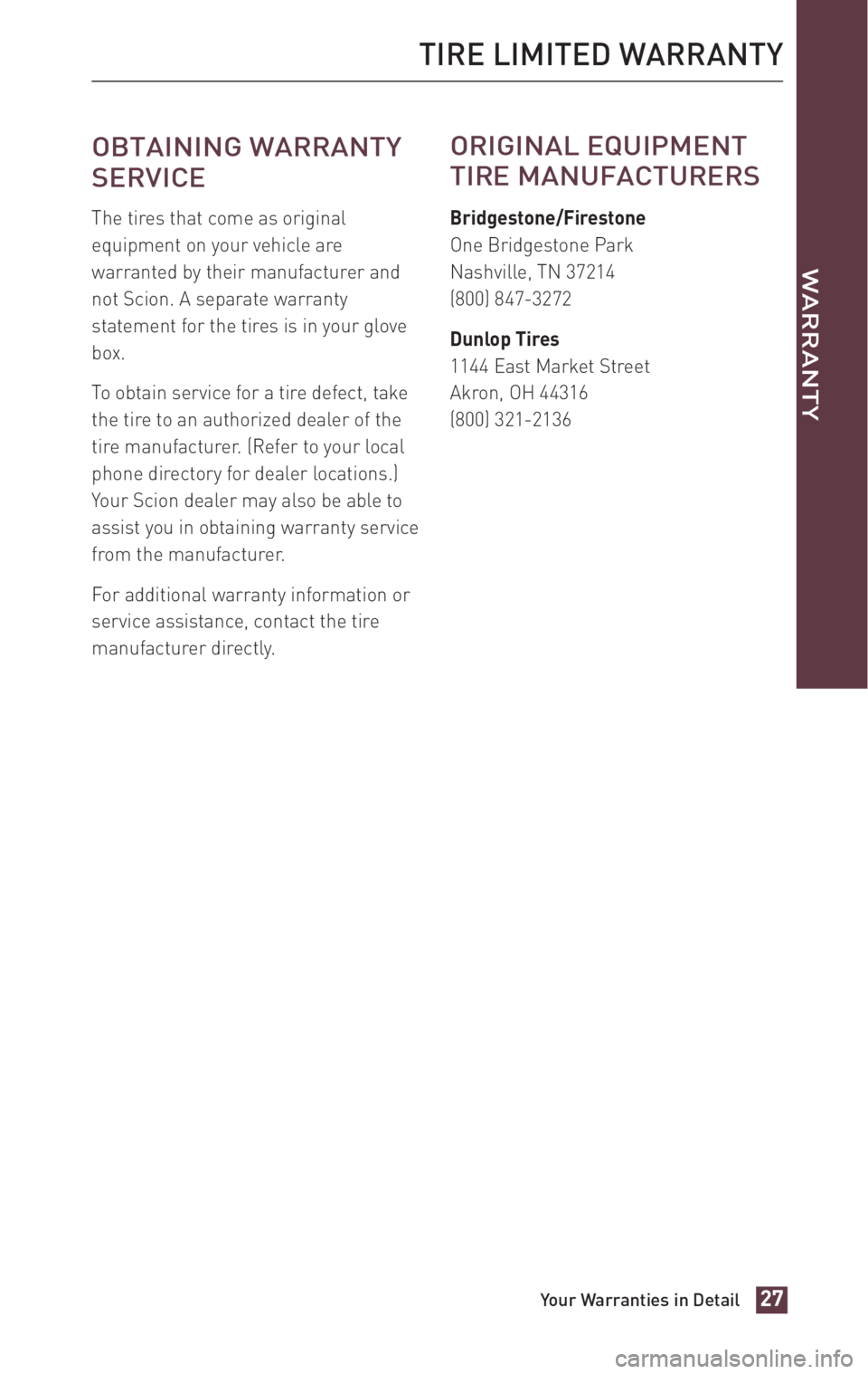 TOYOTA xD 2010 Warranties & Maintenance Guides (in English) TOYOTA xD 2010 Warranties & Maintenance Guides (in English)