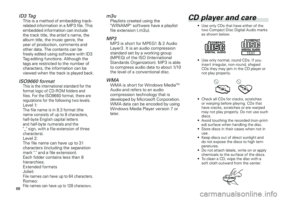 TOYOTA xD 2012 Accessories, Audio & Navigation (in English)
68
<CRB3643-A/S>68
ID3 TagThis is a method of embedding track-related information in a MP3 file. This embedded information can include the track title, the artist's name, the album title, the mu TOYOTA xD 2012 Accessories, Audio & Navigation (in English)
68
<CRB3643-A/S>68
ID3 TagThis is a method of embedding track-related information in a MP3 file. This embedded information can include the track title, the artist's name, the album title, the mu