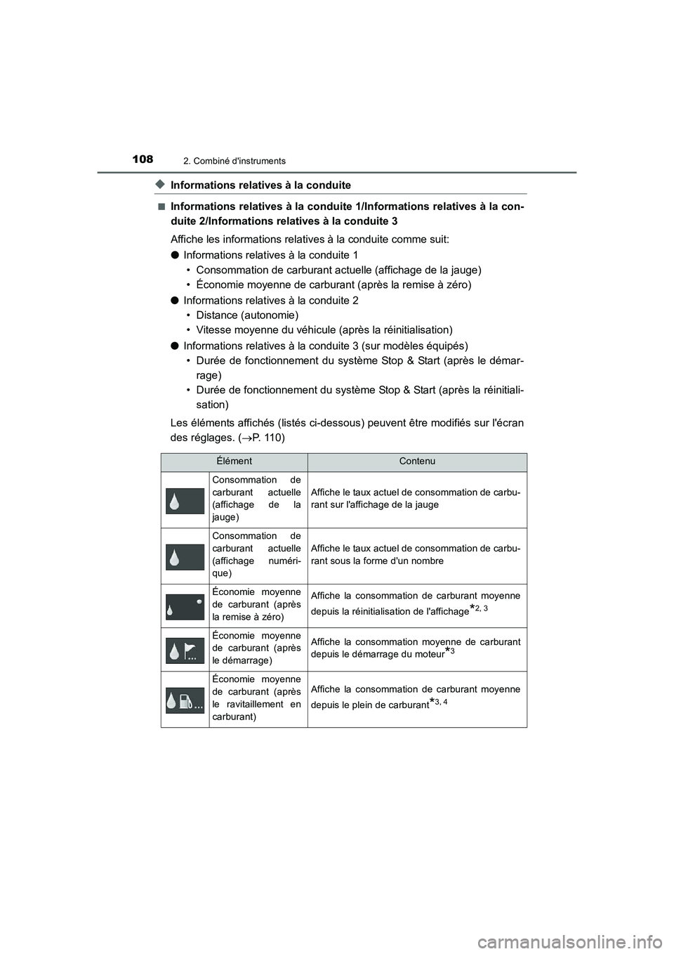 TOYOTA AURIS 2016  Notices Demploi (in French) 1082. Combiné dinstruments
UK_AURIS_Touring_Sport_EK (OM12J32K)
◆Informations relatives à la conduite
■Informations relatives à la conduite 1/Informations relatives à la con-
duite 2/Informat