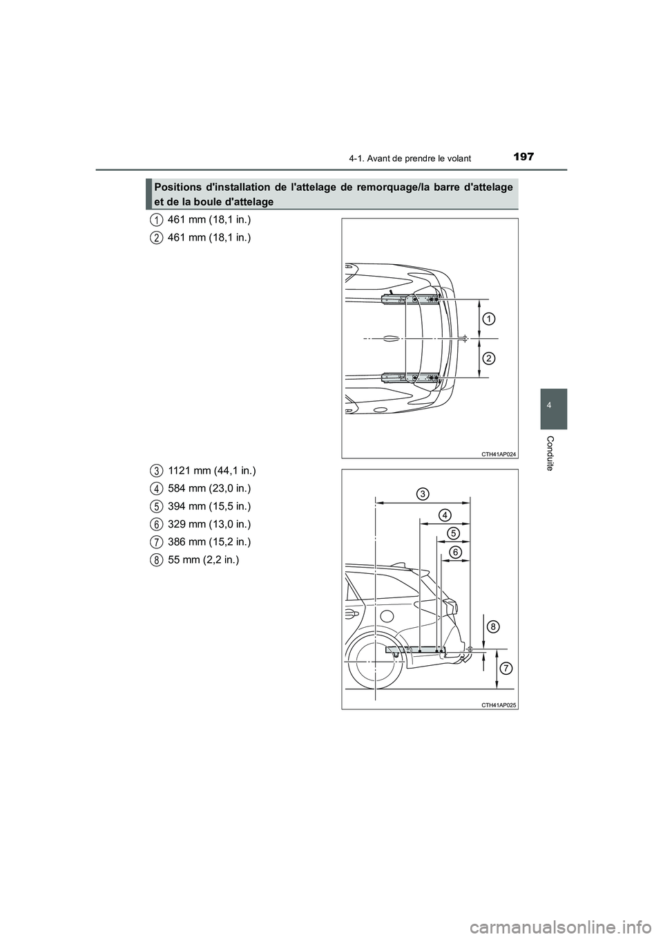 TOYOTA AURIS 2016 Notices Demploi (in French) 1974-1. Avant de prendre le volant
4
Conduite
UK_AURIS_Touring_Sport_EK (OM12J32K)
461 mm (18,1 in.)
461 mm (18,1 in.)
1121 mm (44,1 in.)
584 mm (23,0 in.)
394 mm (15,5 in.)
329 mm (13,0 in.)
386 mm ( TOYOTA AURIS 2016 Notices Demploi (in French) 1974-1. Avant de prendre le volant
4
Conduite
UK_AURIS_Touring_Sport_EK (OM12J32K)
461 mm (18,1 in.)
461 mm (18,1 in.)
1121 mm (44,1 in.)
584 mm (23,0 in.)
394 mm (15,5 in.)
329 mm (13,0 in.)
386 mm (