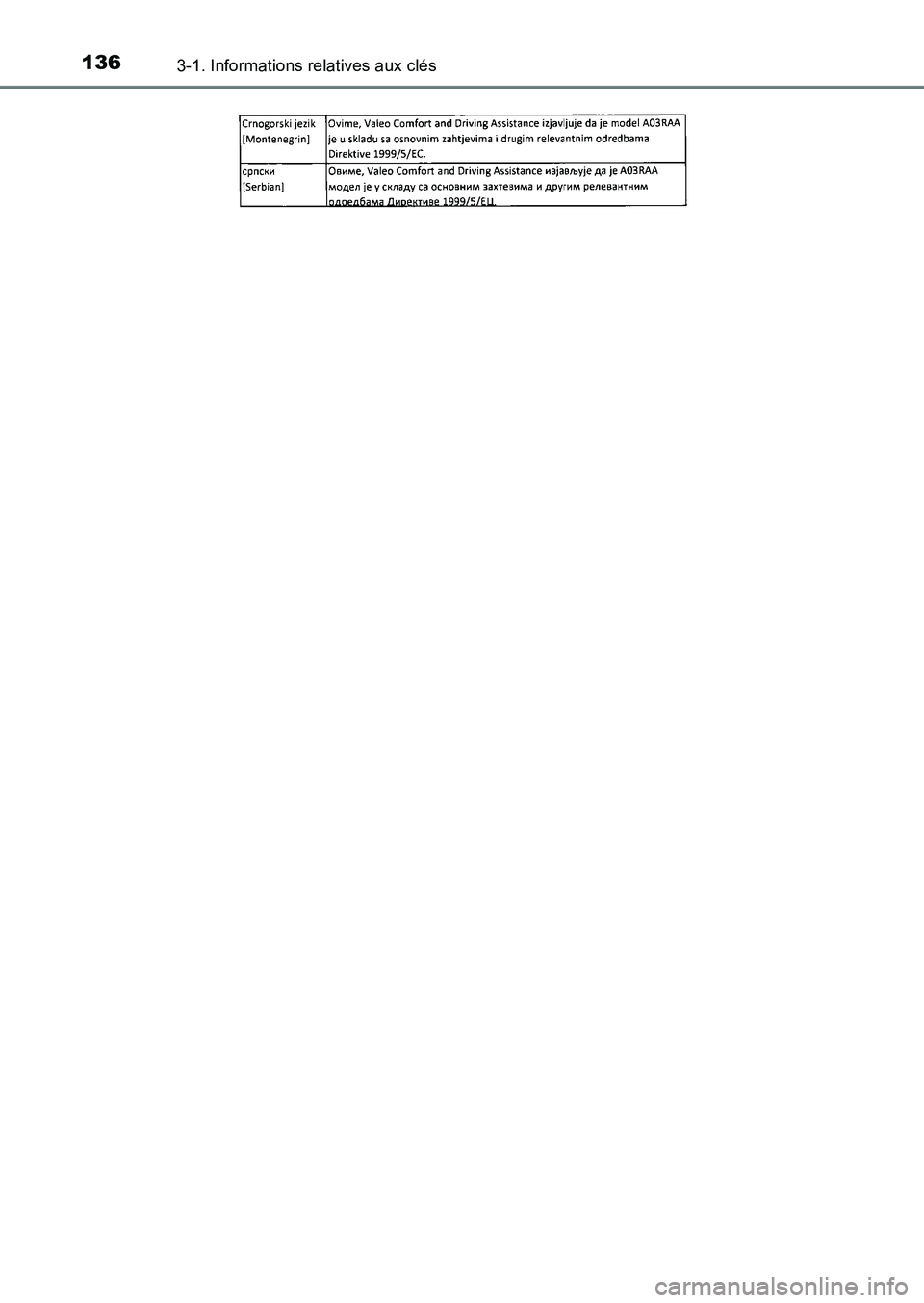TOYOTA AURIS 2017  Notices Demploi (in French) 1363-1. Informations relatives aux clés
UK_AURIS_HB_EK (OM12K98K) 
