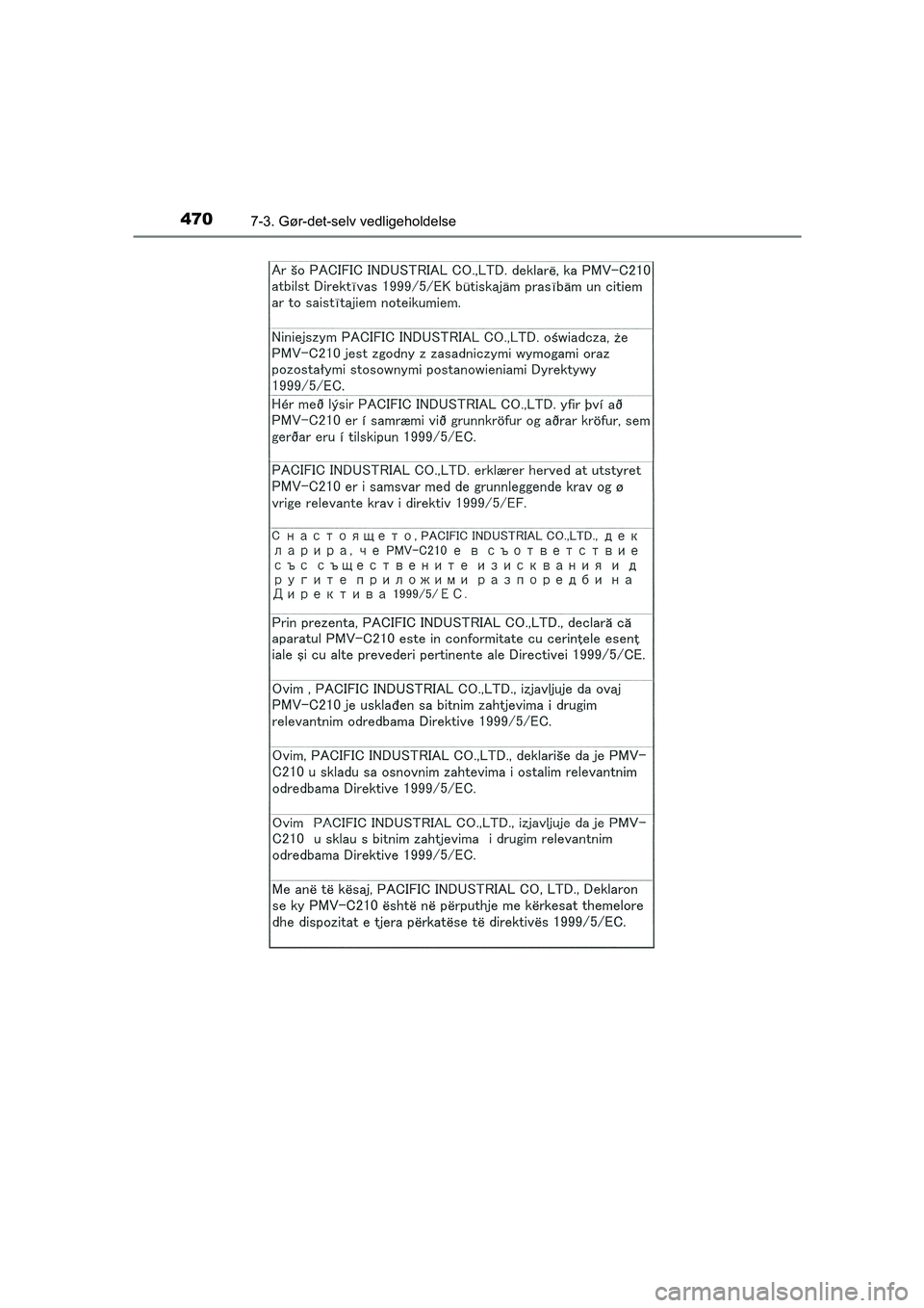 TOYOTA AVENSIS 2016  Brugsanvisning (in Danish) 4707-3. Gør-det-selv vedligeholdelse
OM20C20DK
OM20C20DK.book  Page 470  Wednesday, April 29, 2015  1:03 PM 