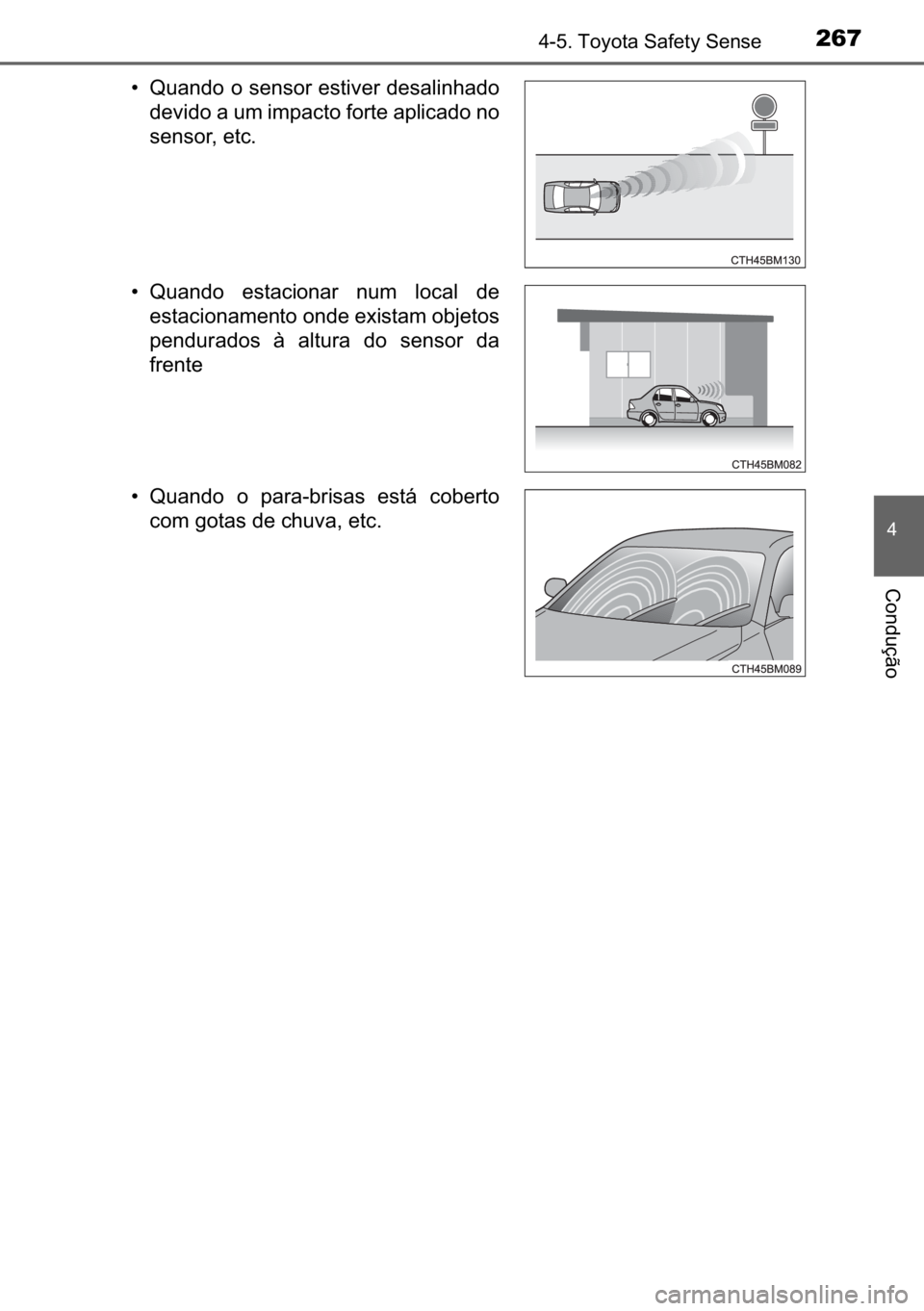 TOYOTA AVENSIS 2017  Manual de utilização (in Portuguese) 267������7�R�\�R�W�D��6�D�I�H�W�\��6�H�Q�V�H
�
�&�R�Q�G�X�o�m�R
�