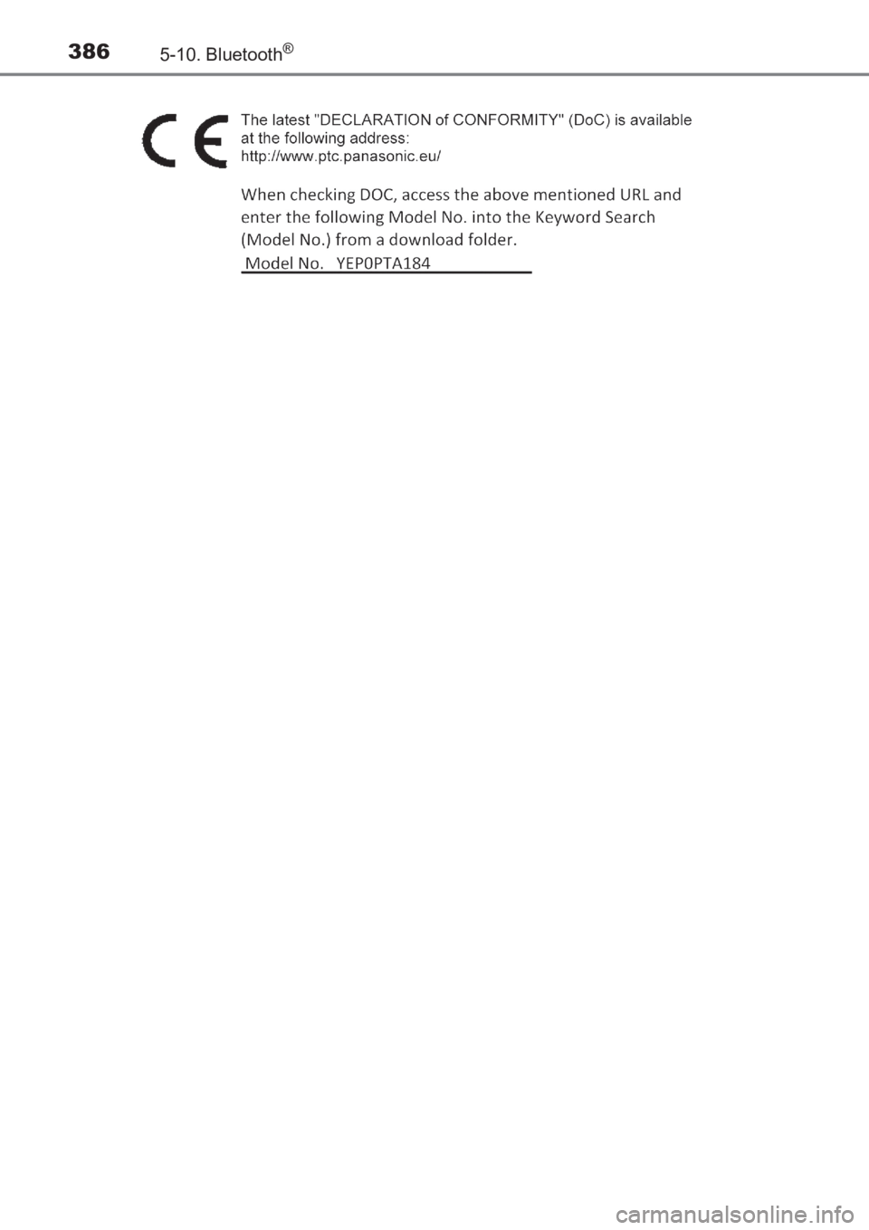TOYOTA AVENSIS 2017  Owners Manual (in English) 3865-10. Bluetooth®
AVENSIS_OM_OM20C66E_(EE)
AVENSIS_OM_OM20C66E_(EE).book  Page 386  Wednesday, June 15, 2016  4:07 PM 