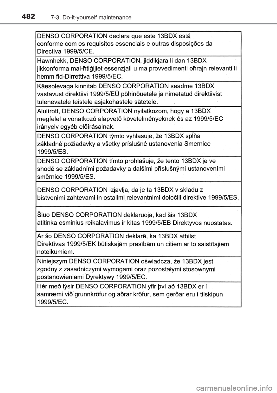 TOYOTA AVENSIS 2017 Owners Manual (in English) 4827-3. Do-it-yourself maintenance
AVENSIS_OM_OM20C66E_(EE)
AVENSIS_OM_OM20C66E_(EE).book Page 482 Wednesday, June 15, 2016 4:07 PM TOYOTA AVENSIS 2017 Owners Manual (in English) 4827-3. Do-it-yourself maintenance
AVENSIS_OM_OM20C66E_(EE)
AVENSIS_OM_OM20C66E_(EE).book Page 482 Wednesday, June 15, 2016 4:07 PM