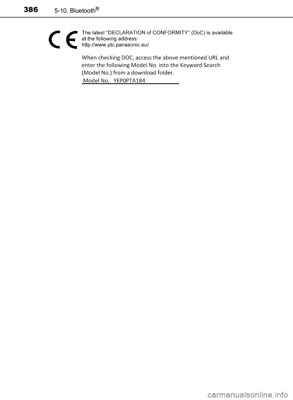 TOYOTA AVENSIS 2017  Instructieboekje (in Dutch) 3865-10. Bluetooth®
AVENSIS_OM_OM20C66E_(EE)
AVENSIS_OM_OM20C66E_(EE).book  Page 386  Friday, November 4, 2016  5:03 PM 