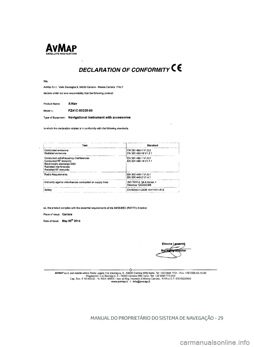 TOYOTA AYGO 2020 Manual de utilização (in Portuguese) MANUAL DO PROPRIETÁRIO DO SISTEMA DE NAVEGAÇÃO - 29
PT_NAVIBOX_OWNERMANUAL_v0.5.indd 2911/12/14 15:43 TOYOTA AYGO 2020 Manual de utilização (in Portuguese) MANUAL DO PROPRIETÁRIO DO SISTEMA DE NAVEGAÇÃO - 29
PT_NAVIBOX_OWNERMANUAL_v0.5.indd 2911/12/14 15:43