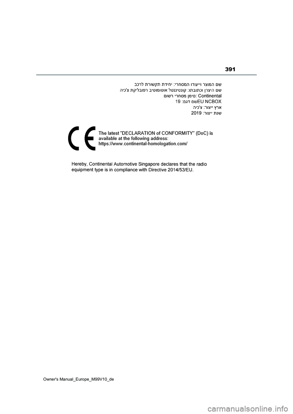 TOYOTA AYGO X 2022 Betriebsanleitungen (in German) 391
Owner's Manual_Europe_M99V10_de TOYOTA AYGO X 2022 Betriebsanleitungen (in German) 391
Owner's Manual_Europe_M99V10_de