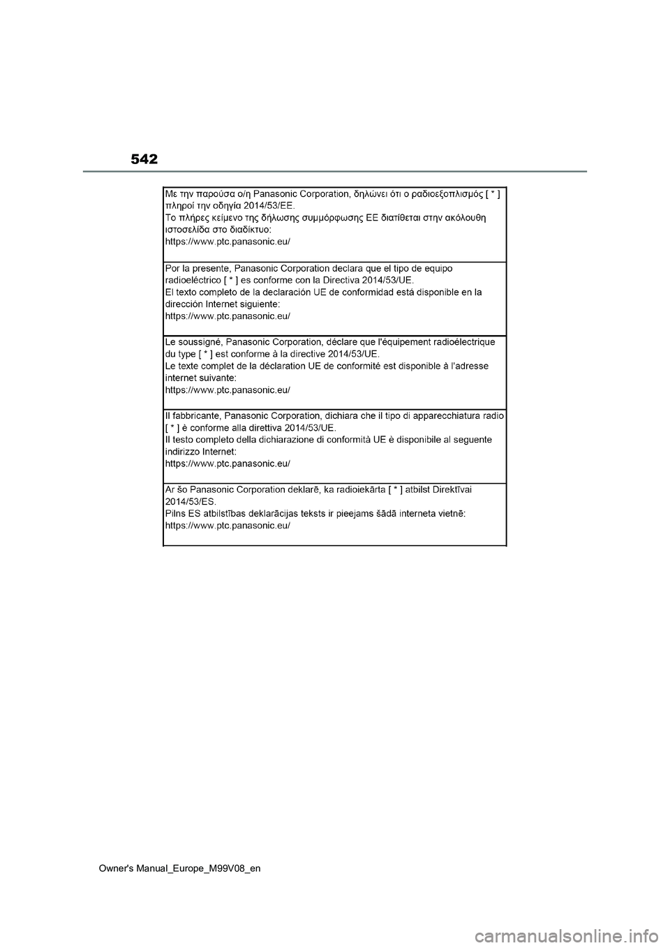 TOYOTA AYGO X 2022 ΟΔΗΓΌΣ ΧΡΉΣΗΣ (in Greek) 542
Owners Manual_Europe_M99V08_en TOYOTA AYGO X 2022 ΟΔΗΓΌΣ ΧΡΉΣΗΣ (in Greek) 542
Owners Manual_Europe_M99V08_en