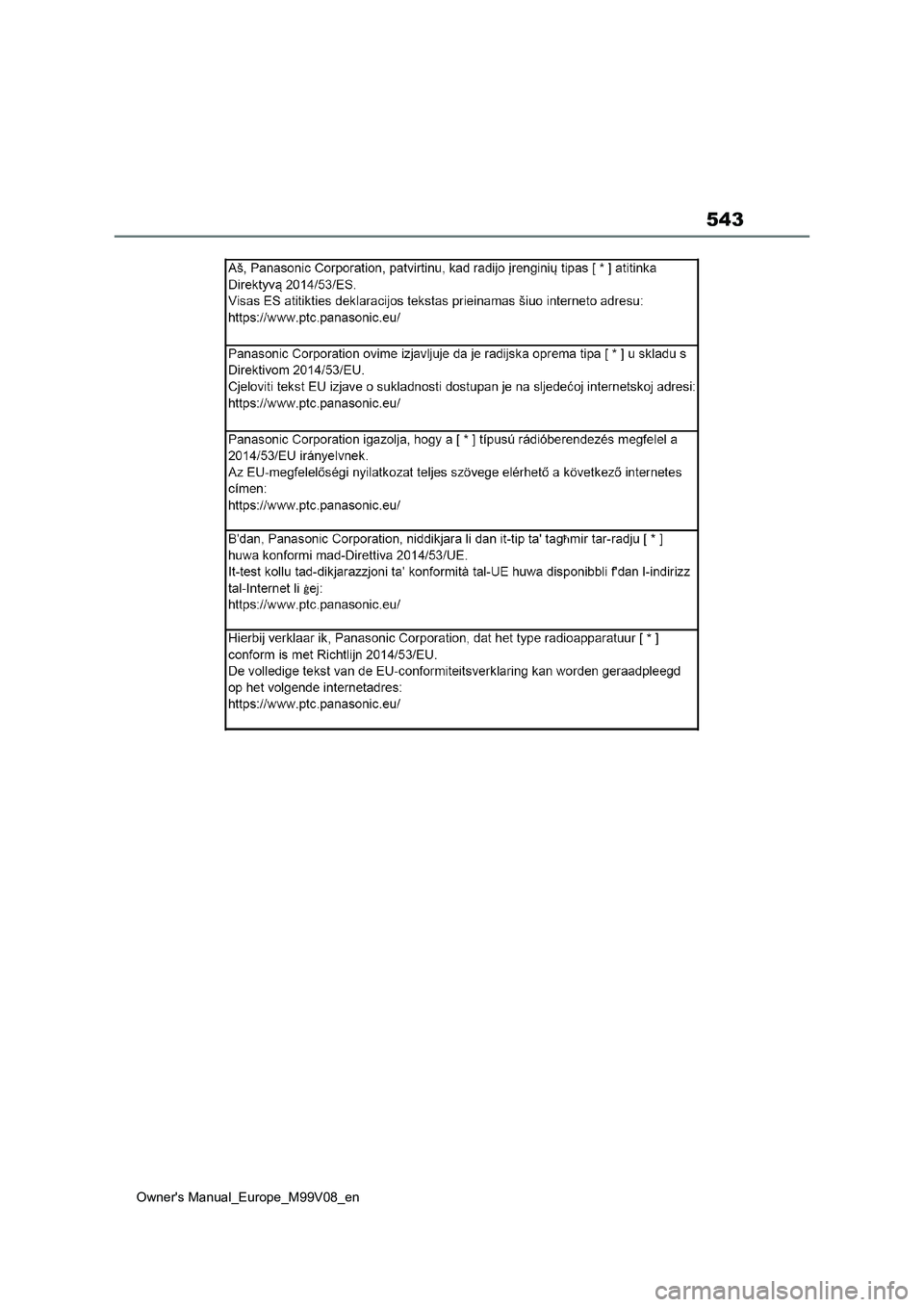 TOYOTA AYGO X 2022 ΟΔΗΓΌΣ ΧΡΉΣΗΣ (in Greek) 543
Owners Manual_Europe_M99V08_en TOYOTA AYGO X 2022 ΟΔΗΓΌΣ ΧΡΉΣΗΣ (in Greek) 543
Owners Manual_Europe_M99V08_en