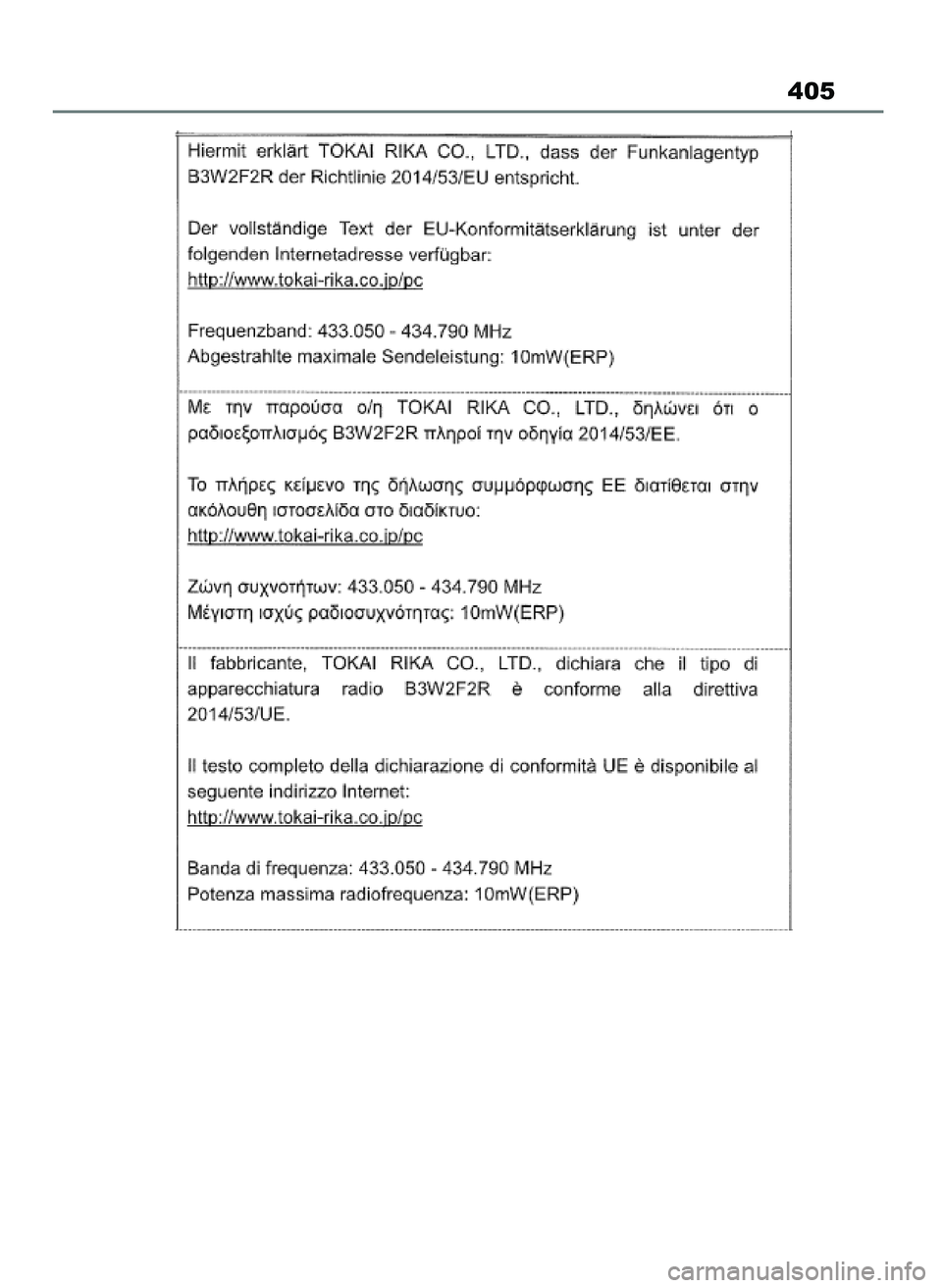 TOYOTA AYGO X 2022 Instrukcja obsługi (in Polish) 405
60 Aygo X OM99V08E 2/1/22 14:26 Page 405 TOYOTA AYGO X 2022 Instrukcja obsługi (in Polish) 405
60 Aygo X OM99V08E 2/1/22 14:26 Page 405