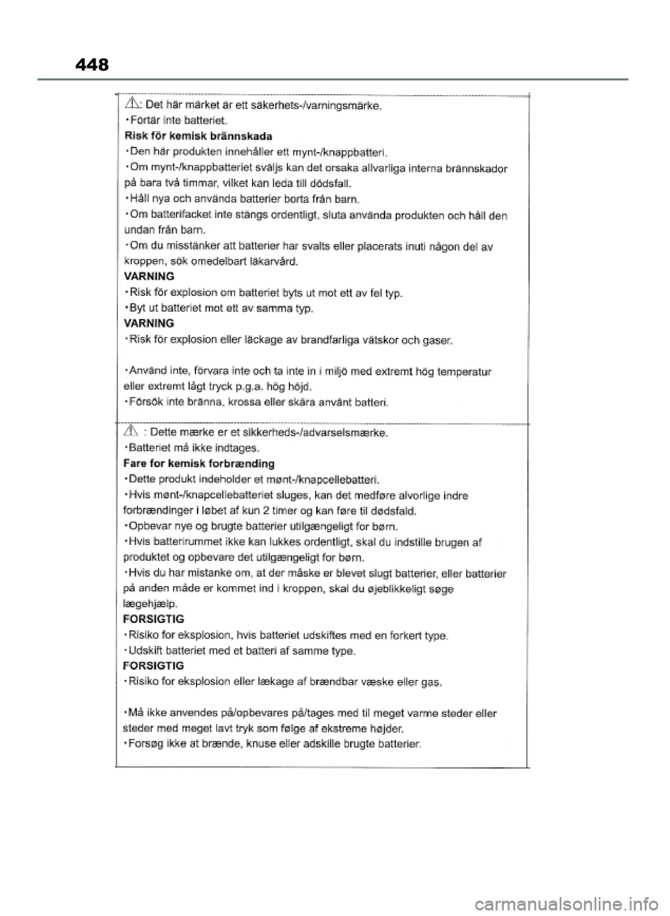 TOYOTA AYGO X 2022  Instrukcja obsługi (in Polish) 448
60 Aygo X OM99V08E  2/1/22  14:26  Page 448 