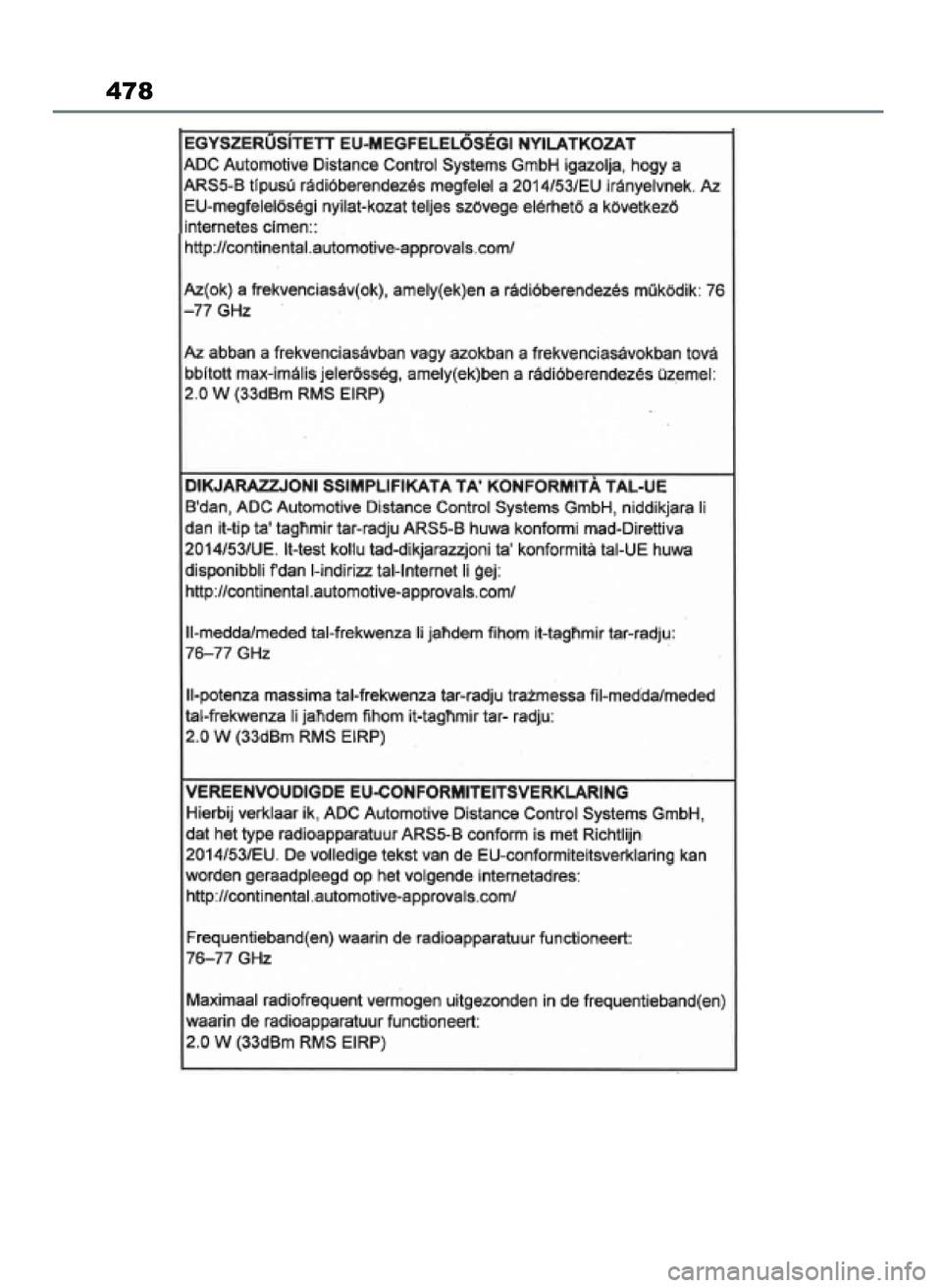 TOYOTA AYGO X 2022  Instrukcja obsługi (in Polish) 478
60 Aygo X OM99V08E  2/1/22  14:26  Page 478 