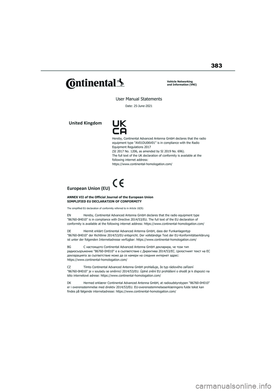 TOYOTA AYGO X 2022  Navodila Za Uporabo (in Slovenian) 383
Owners Manual_Europe_M99V08_en
Aygo_X_OM_Europe_OM99V08E.book  Page 383  Tuesday, March 15, 2022  12:55 PM 