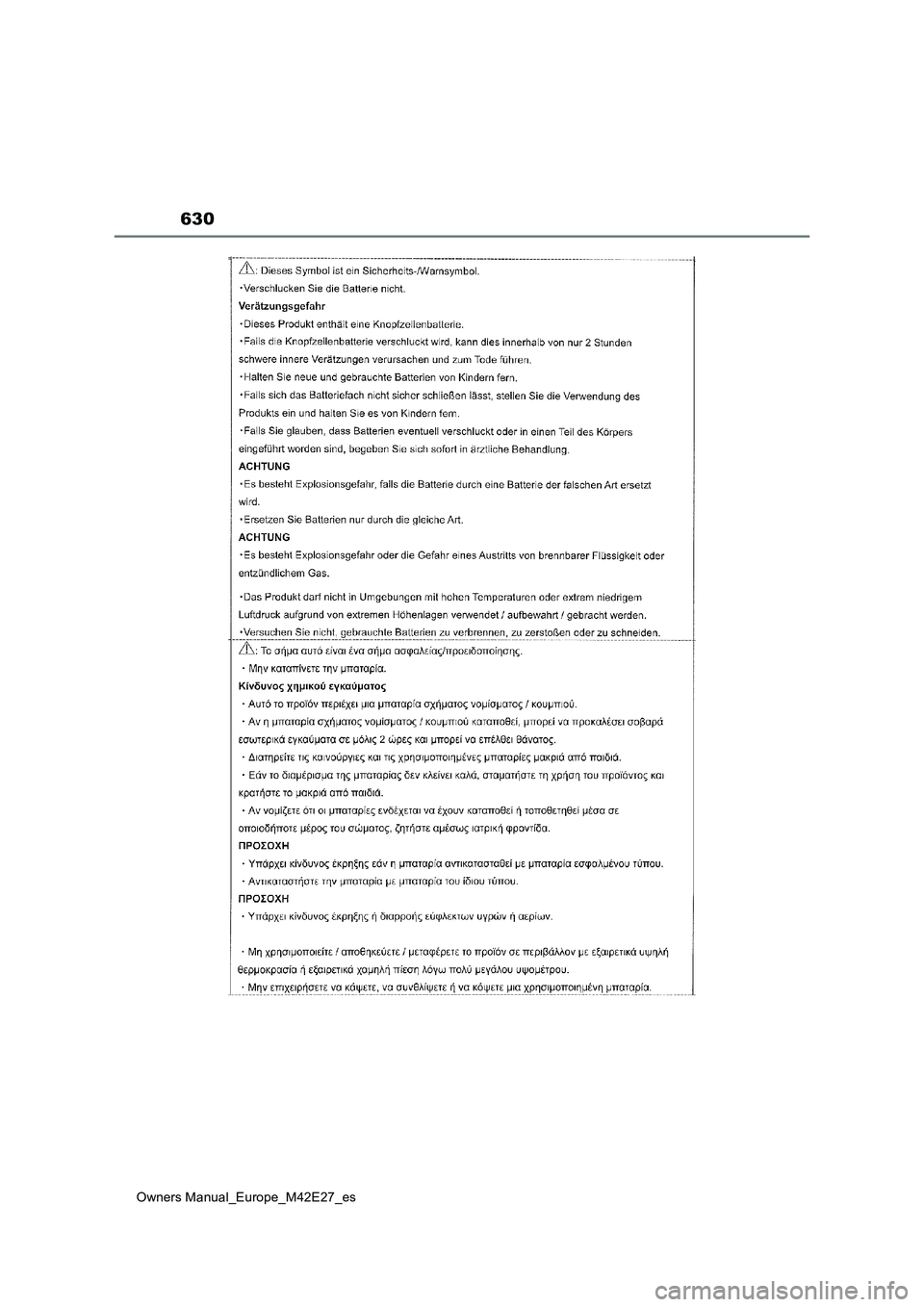 TOYOTA BZ4X 2022  Manuale de Empleo (in Spanish) 630
Owners Manual_Europe_M42E27_es 