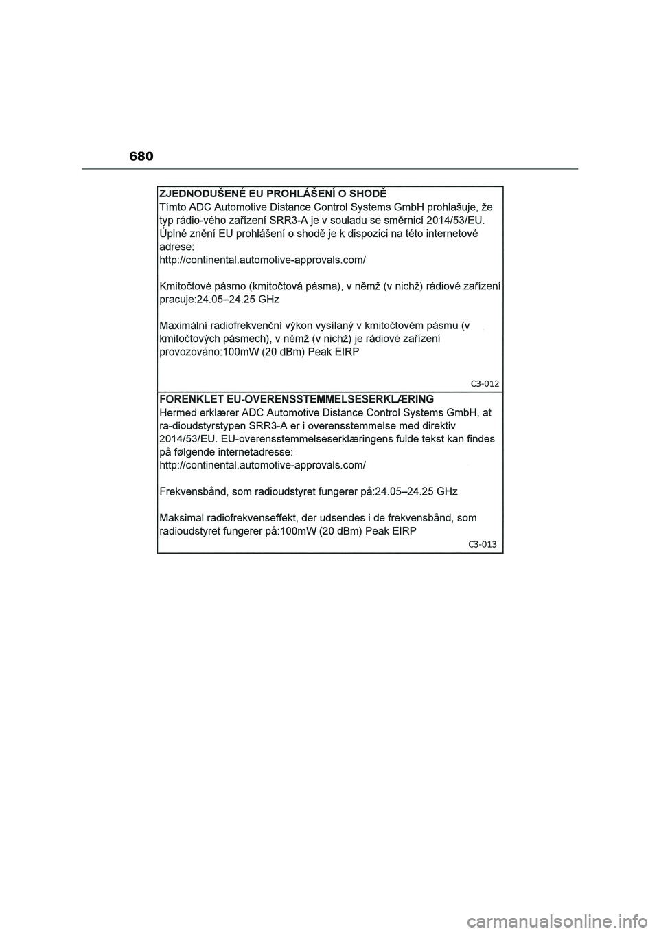 TOYOTA COROLLA 2022  Notices Demploi (in French) 680 