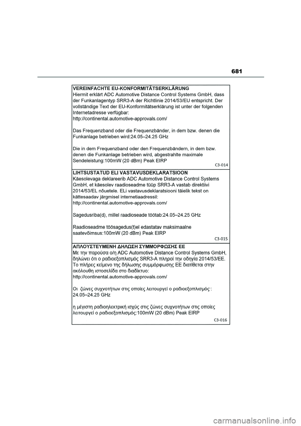 TOYOTA COROLLA 2022  Notices Demploi (in French) 681 