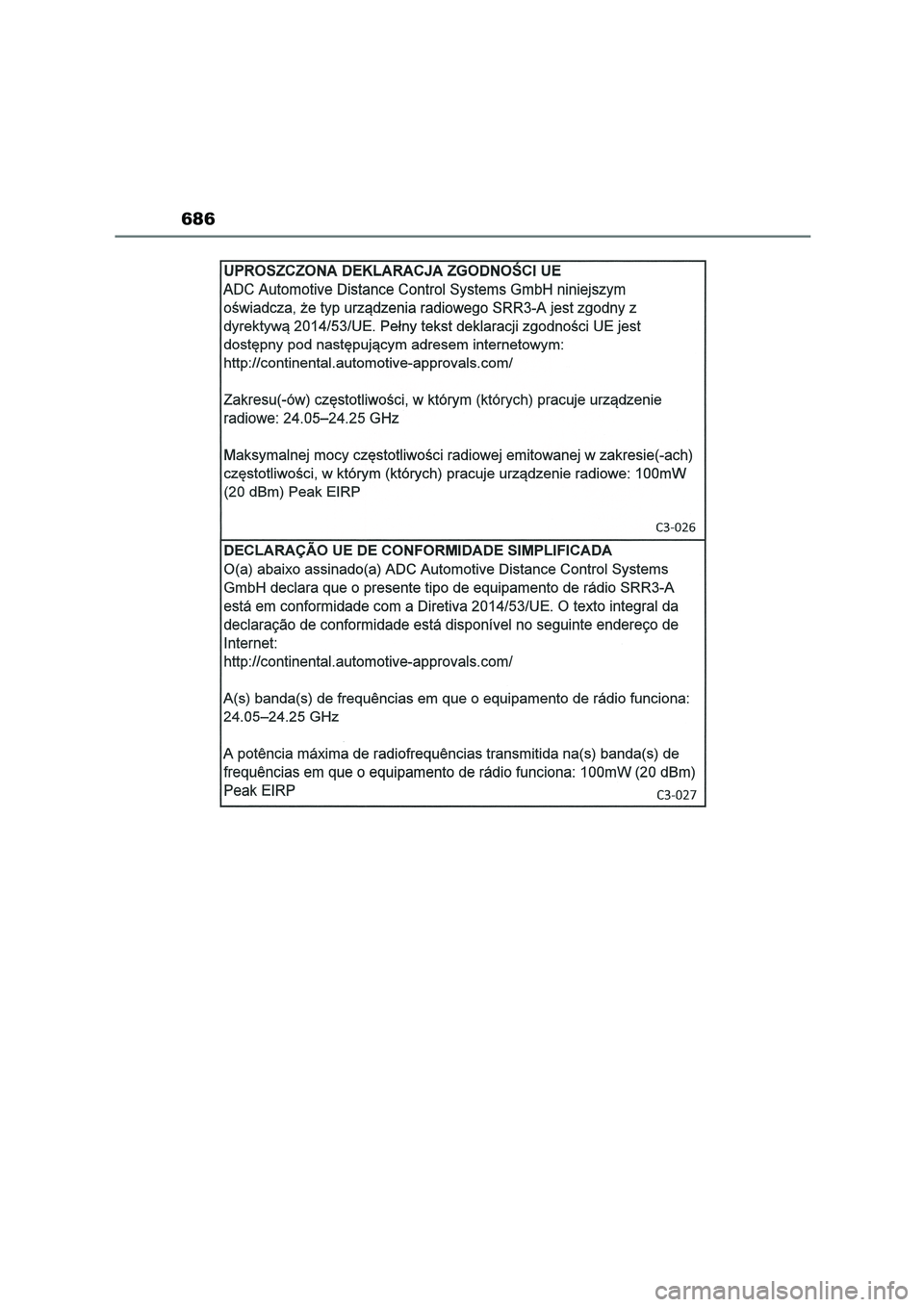 TOYOTA COROLLA 2022  Notices Demploi (in French) 686 