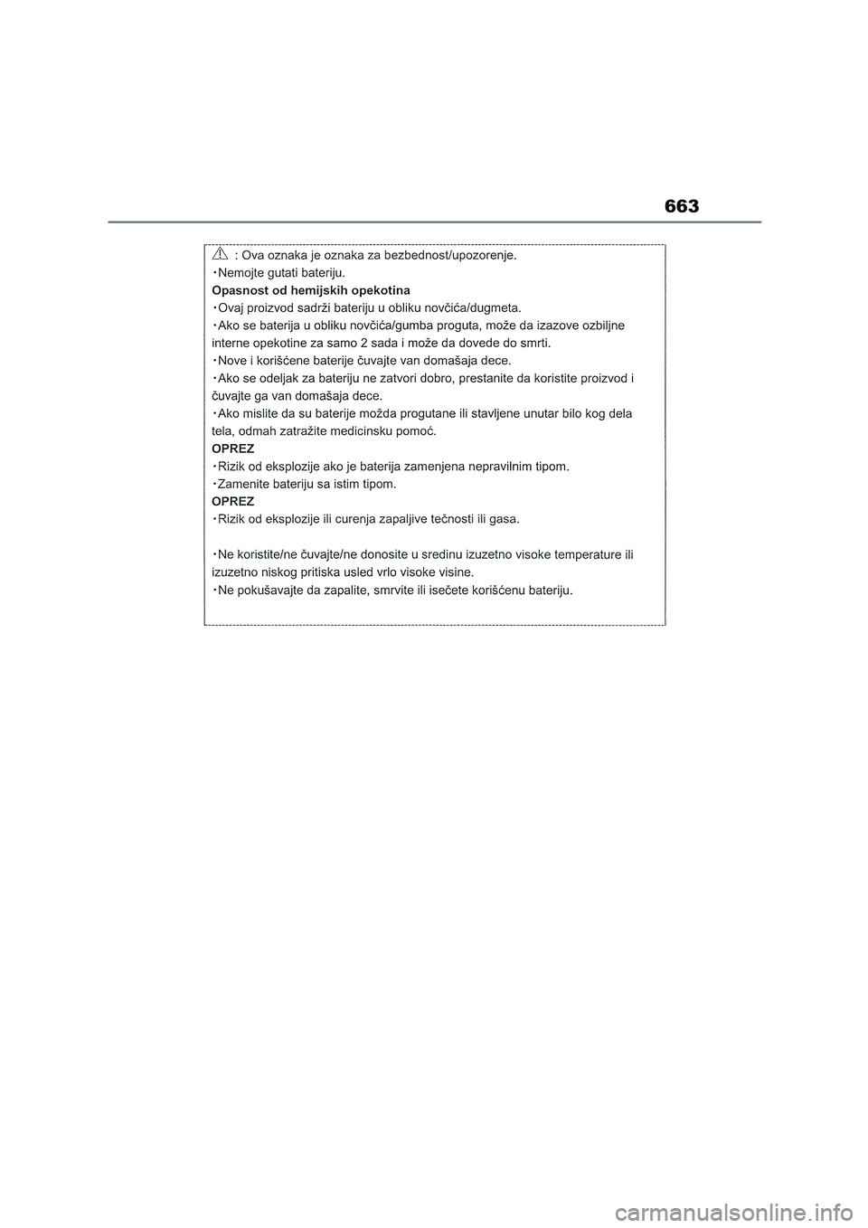 TOYOTA COROLLA HATCHBACK 2022 Owners Manual (in English) 663 TOYOTA COROLLA HATCHBACK 2022 Owners Manual (in English) 663