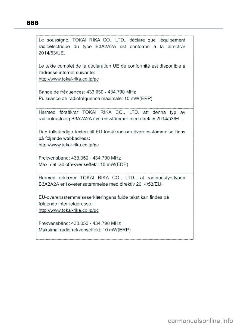 TOYOTA COROLLA HATCHBACK 2022 Instrukcja obsługi (in Polish) 666
65 Corolla TMUK OM12Q83E 1/11/22 1:25 PM Page 666 TOYOTA COROLLA HATCHBACK 2022 Instrukcja obsługi (in Polish) 666
65 Corolla TMUK OM12Q83E 1/11/22 1:25 PM Page 666