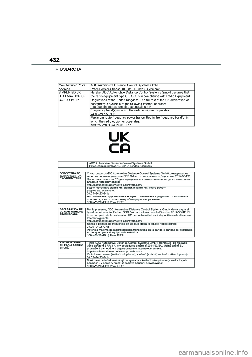 TOYOTA GR86 2022 Owners Manual (in English) (582 Pages), Page 440 429