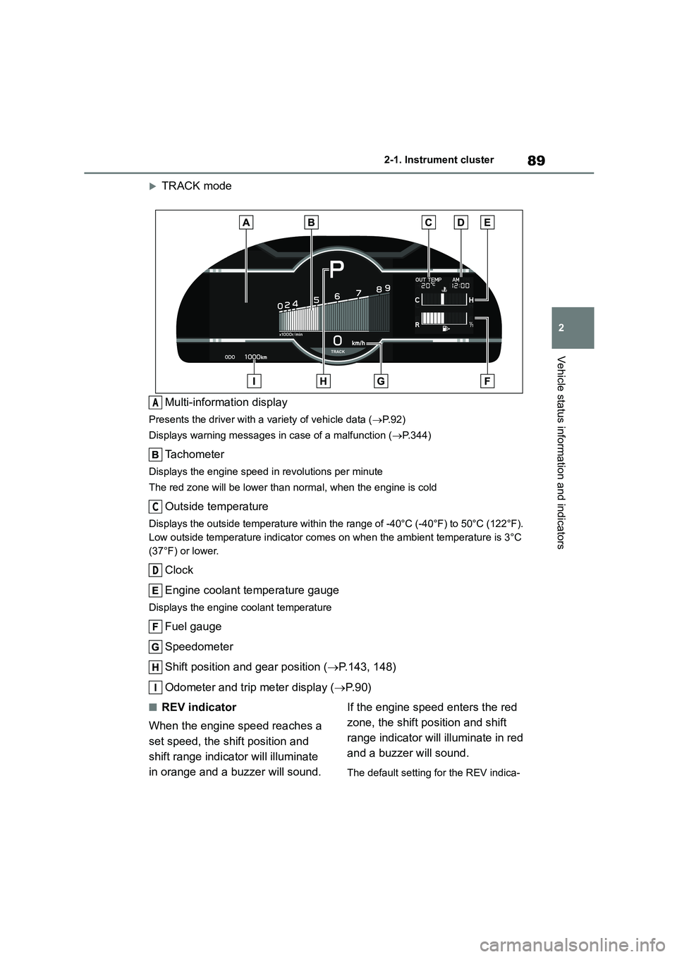 TOYOTA GR86 2022 Owners Manual (in English) (582 Pages)