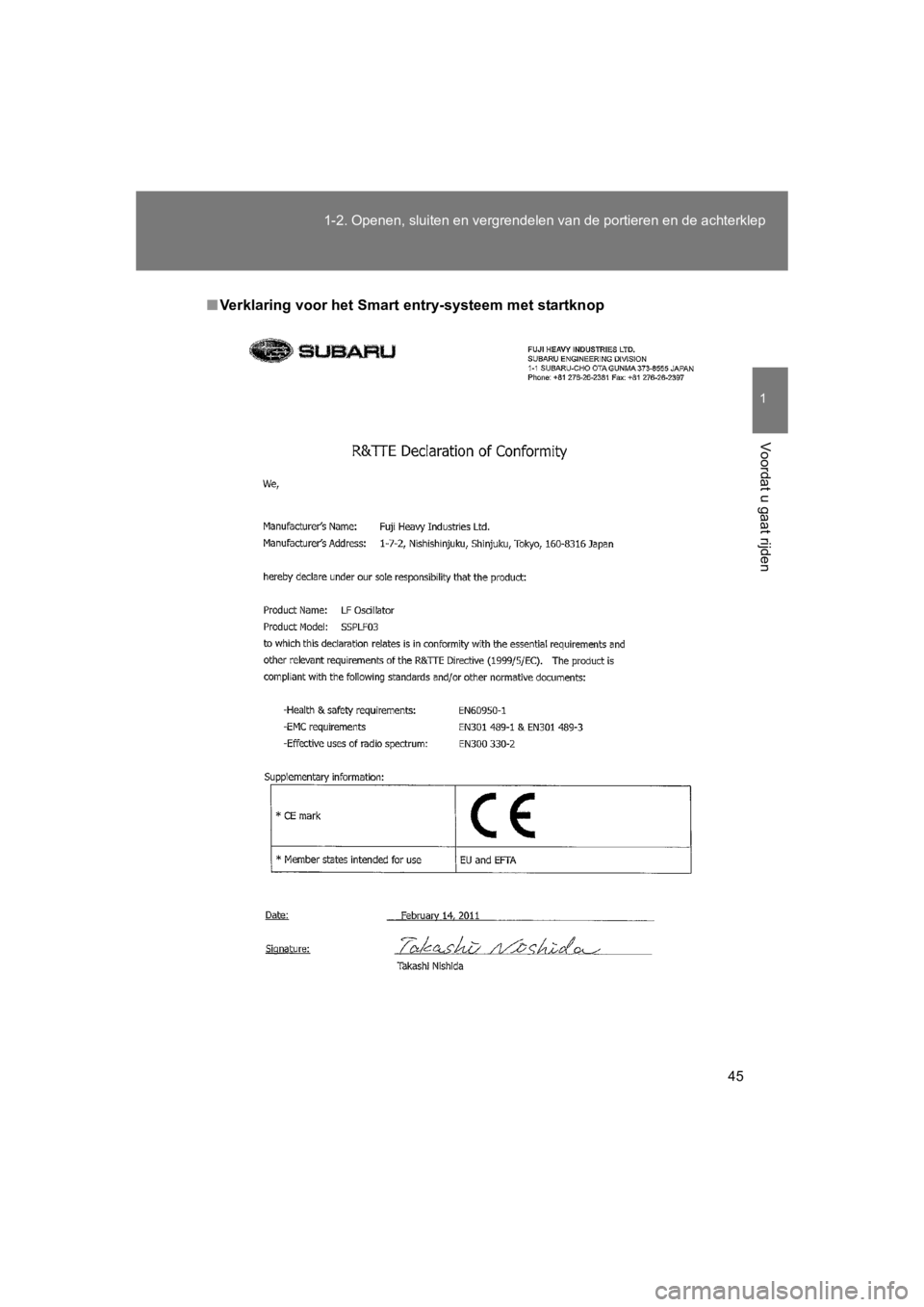 TOYOTA GT86 2016 Instructieboekje (in Dutch) 45
1-2. Openen, sluiten en vergrendel
en van de portieren en de achterklep
1
Voordat u gaat rijden
FT86_EE
■Verklaring voor het Smart entry-systeem met startknop
86_OM_EE_OM18058E.book Page 45 Th TOYOTA GT86 2016 Instructieboekje (in Dutch) 45
1-2. Openen, sluiten en vergrendel
en van de portieren en de achterklep
1
Voordat u gaat rijden
FT86_EE
■Verklaring voor het Smart entry-systeem met startknop
86_OM_EE_OM18058E.book Page 45 Th