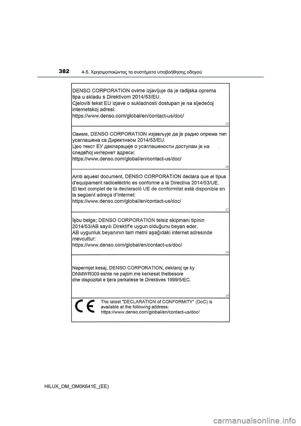 TOYOTA HILUX 2021  ΟΔΗΓΌΣ ΧΡΉΣΗΣ (in Greek) 3824-5. Χρησιμοποιώντας τα συστήματα υποβοήθησης οδηγού
HILUX_OM_OM0K641E_(EE) 