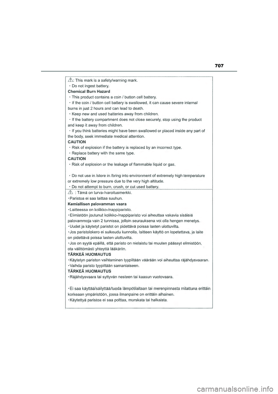 TOYOTA HILUX 2021  Instructieboekje (in Dutch) 707
HILUX_OM_OM0K513E_(EE)
HILUX_OM_OM0K513E_(EE).book  Page 707  Wednesday, May 26, 2021  11:09 AM 