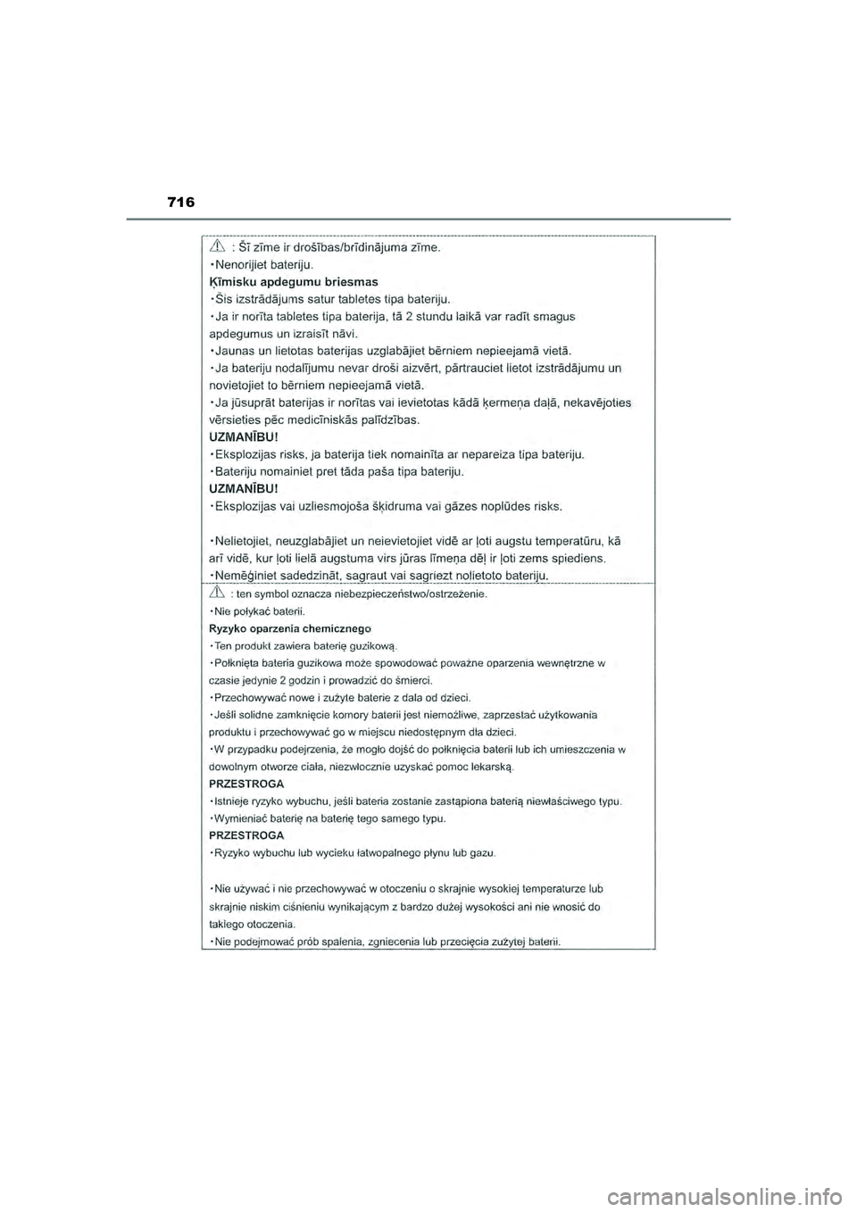 TOYOTA HILUX 2021  Instructieboekje (in Dutch) 716
HILUX_OM_OM0K513E_(EE)
HILUX_OM_OM0K513E_(EE).book  Page 716  Wednesday, May 26, 2021  11:09 AM 