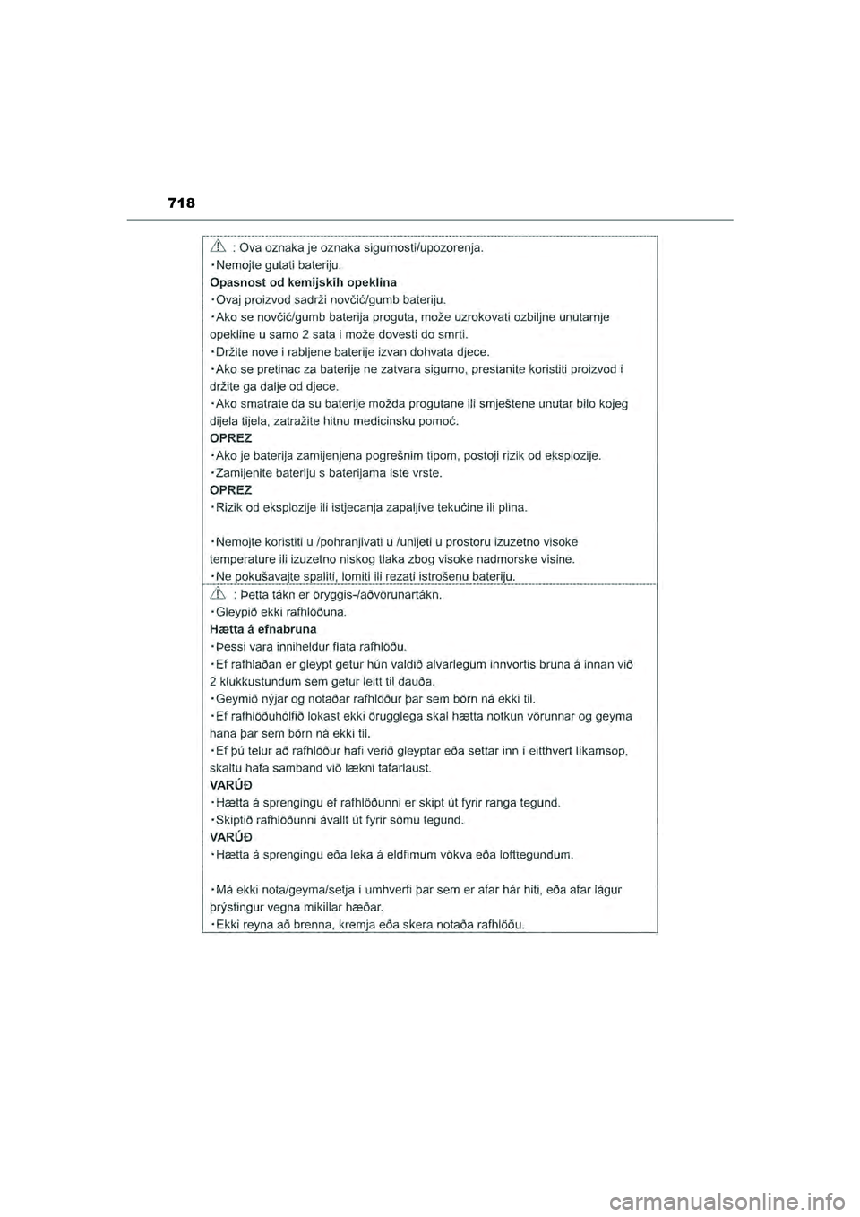 TOYOTA HILUX 2021  Instructieboekje (in Dutch) 718
HILUX_OM_OM0K513E_(EE)
HILUX_OM_OM0K513E_(EE).book  Page 718  Wednesday, May 26, 2021  11:09 AM 