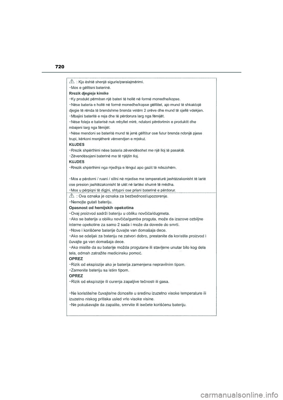 TOYOTA HILUX 2021  Instructieboekje (in Dutch) 720
HILUX_OM_OM0K513E_(EE)
HILUX_OM_OM0K513E_(EE).book  Page 720  Wednesday, May 26, 2021  11:09 AM 