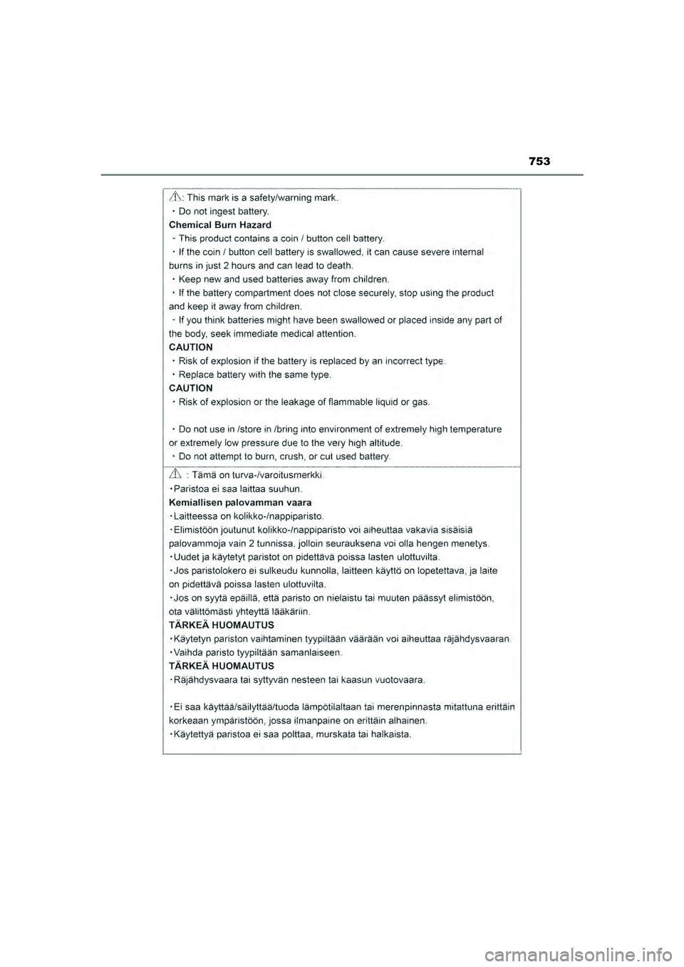 TOYOTA HILUX 2021  Instructieboekje (in Dutch) 753
HILUX_OM_OM0K513E_(EE)
HILUX_OM_OM0K513E_(EE).book  Page 753  Wednesday, May 26, 2021  11:09 AM 