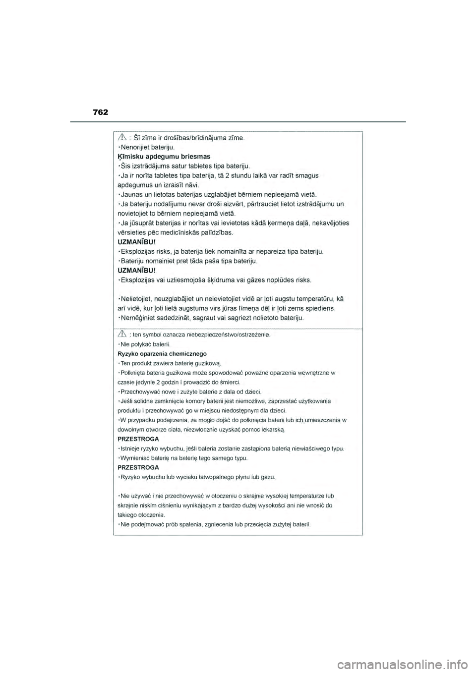 TOYOTA HILUX 2021  Instructieboekje (in Dutch) 762
HILUX_OM_OM0K513E_(EE)
HILUX_OM_OM0K513E_(EE).book  Page 762  Wednesday, May 26, 2021  11:09 AM 