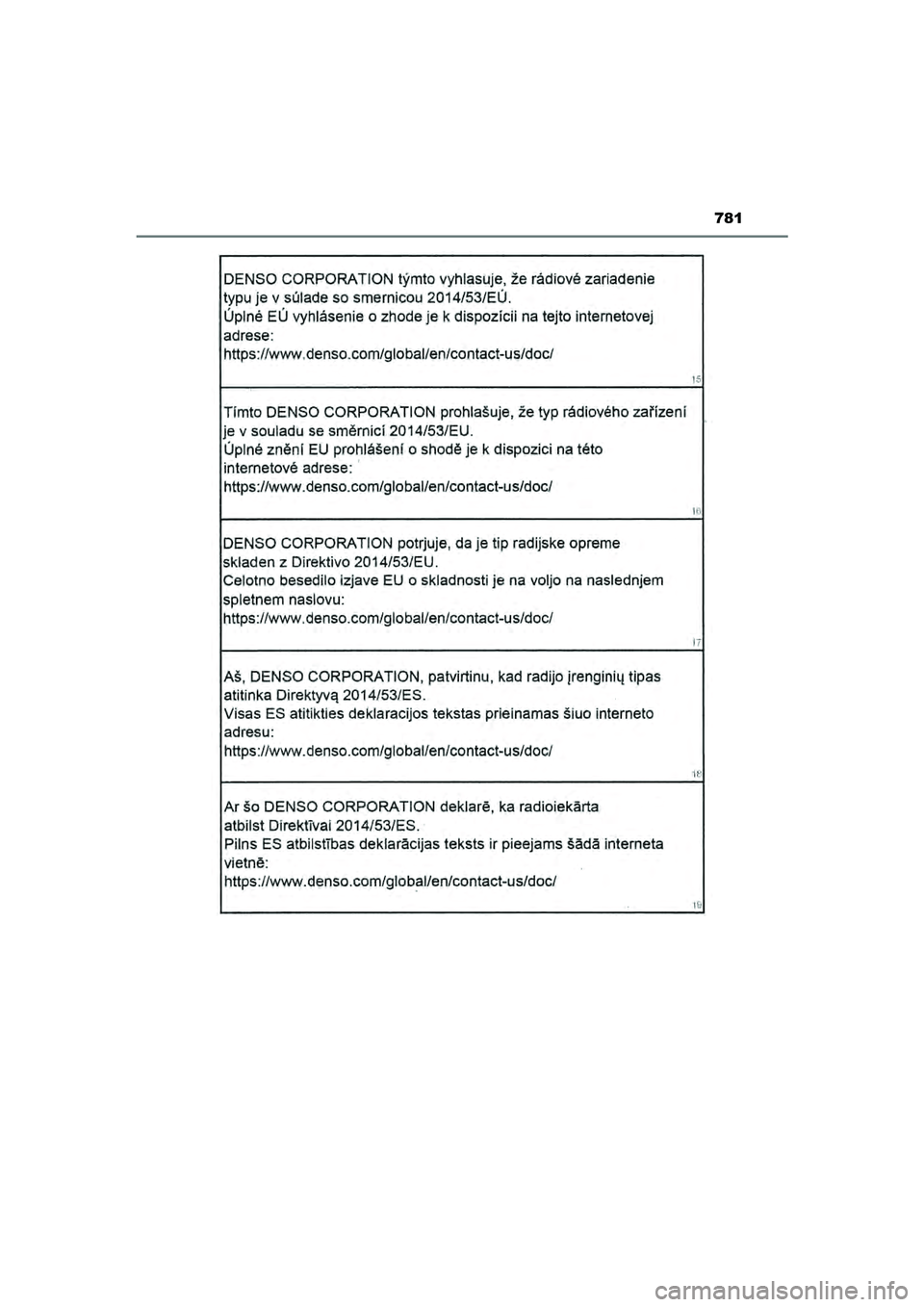 TOYOTA HILUX 2021  Instructieboekje (in Dutch) 781
HILUX_OM_OM0K513E_(EE)
HILUX_OM_OM0K513E_(EE).book  Page 781  Wednesday, May 26, 2021  11:09 AM 