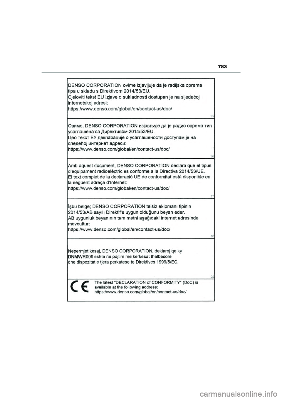 TOYOTA HILUX 2021  Instructieboekje (in Dutch) 783
HILUX_OM_OM0K513E_(EE)
HILUX_OM_OM0K513E_(EE).book  Page 783  Wednesday, May 26, 2021  11:09 AM 
