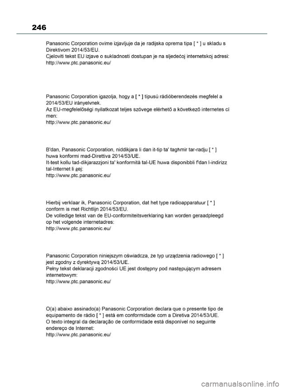 TOYOTA HILUX 2021  Instrukcja obsługi (in Polish) 246
40 Hlux navi OM0K502E   9/10/21  2:09 PM  Page 246 