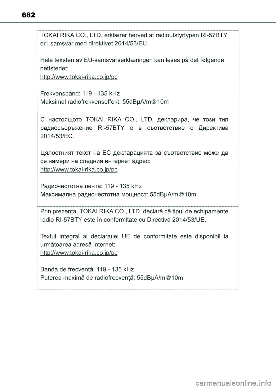 TOYOTA HILUX 2021  Kezelési útmutató (in Hungarian) 682 