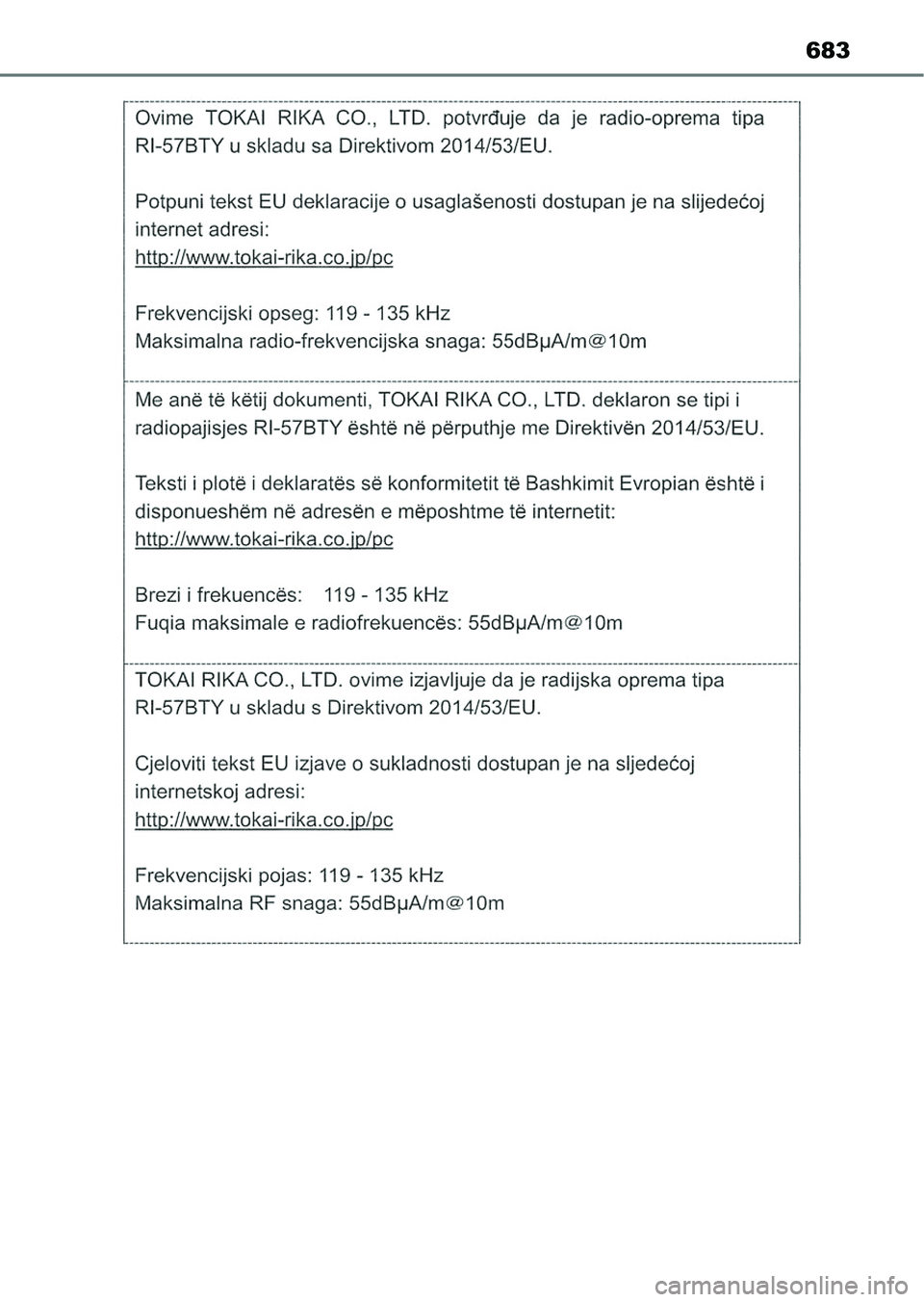 TOYOTA HILUX 2021  Kezelési útmutató (in Hungarian) 683 