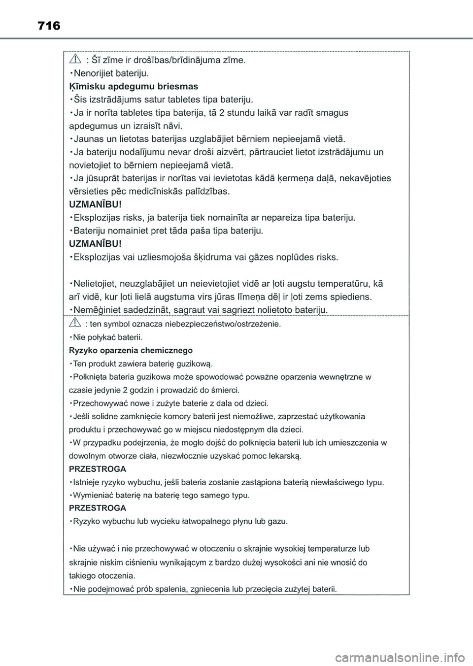 TOYOTA HILUX 2021  Kezelési útmutató (in Hungarian) 716 