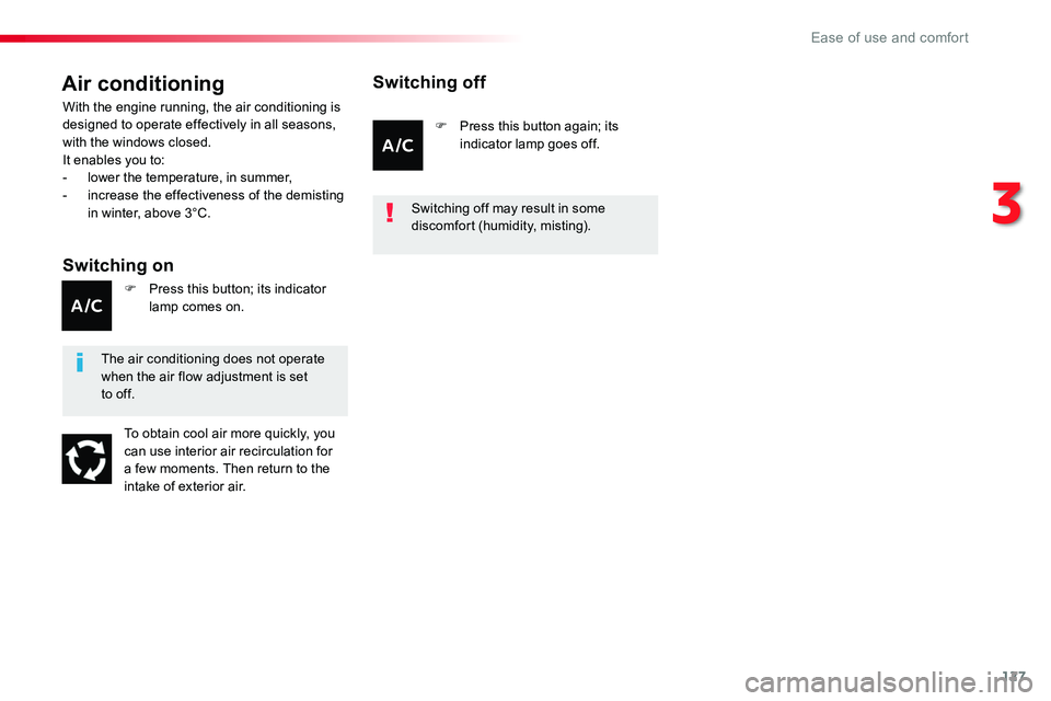 TOYOTA PROACE 2019 Owners Manual (in English) 127
Air conditioning
Switching on
With the engine running, the air conditioning is designed to operate effectively in all seasons, with the windows closed.It enables you to:- lower the temperature, in TOYOTA PROACE 2019 Owners Manual (in English) 127
Air conditioning
Switching on
With the engine running, the air conditioning is designed to operate effectively in all seasons, with the windows closed.It enables you to:- lower the temperature, in